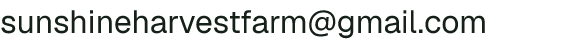 Email address for Sunshine Harvest Farm