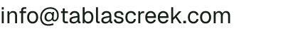 Email address for Tablas Creek Vineyard