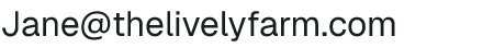 Email address for The Lively Farm