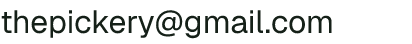 Email address for The Pickery