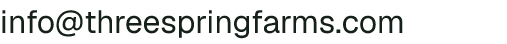 Email address for Three Springs Farm