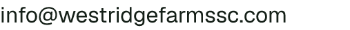 Email address for West Ridge Farms