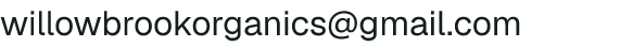 Email address for Willow Brook Farm