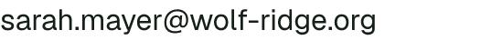 Email address for Wolf Ridge Organic Farm